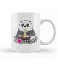Panda Ramen Kupa Bardak Porselen