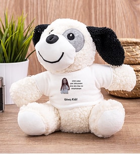 Kişiye Özel Sen Onu da Soğutursun Esprili Peluş Köpek (Beyaz)