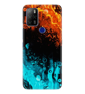 Omix X500 Kılıf Silikon Desen Orange Blue Color 1665