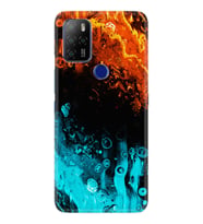 Omix X500 Kılıf Silikon Desen Orange Blue Color 1665