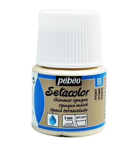 Pebeo Setacolor Opak Kumaş Boyası Metalik 98 Shimmer İvory