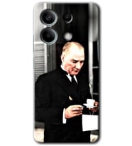 Redmi Note 13 Kılıf HD Desen Baskılı Kılıf - Atatürk Türk Kahvesi