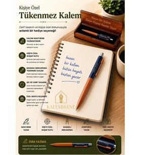 Kalemhane Kişiye Özel Ahşap Kutulu Tükenmez Kalem 3