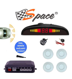 Space Park Sensörü Türkçe Sesli 22mm Beyaz / GUPR19-B (Siyah)