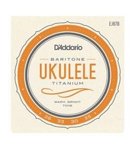 D'Addario EJ87B EJ Serisi Ukulele Tel Seti (Baritone - Titanyum)