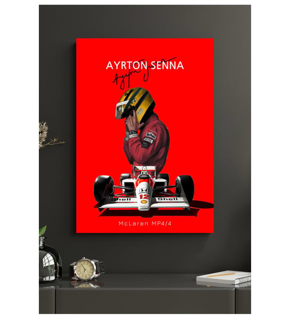 Ayrton Senna Mclaren Mp4 Formula F1 33x48 Poster Duvar Posteri
