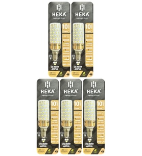 (5 Adet) Heka 10W (70W) Sarı-Günışığı-Beyaz E14 Duylu Üç Renkli Led Mısır Ampul