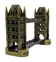 Vintage Metal Londra Köprüsü Tower Bridge Antik Bronz 16 cm