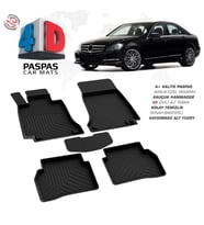 Mercedes C Serisi W204 4D Araca Özel Havuzlu Kauçuk Paspas 2007-2014 (Karışık)