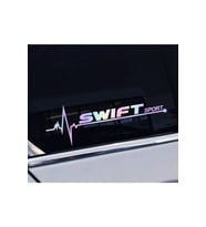 Swift Yan Cam Sticker Oto Kapı 20 Cm X 7 Cm Hologram c90