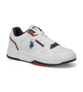 U.s. Polo Assn. Mysterio 4Fx Erkek Beyaz-Lacivert-Kırmızı Sneaker Ayakkabı