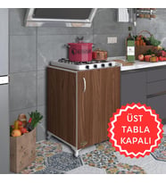 Kenzlife ocak dolabı hoşseda cvz 85*60*56 hazır mutfak klasik set üstü ocak için arkalıksız (Karışık)