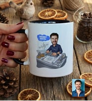 Kişiye Özel Karikatürlü Makine Mühendisi Kupa Bardak Mühendisler Günü Hediyesi