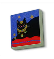 Kedi Baskılı Doğaltaş  Magnet(KRG-167)Buzdolabı Süsü