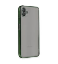 Samsung Galaxy A04 Kılıf Razer Lensli Silikon - Yeşil