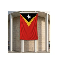 Doğu Timor Bayrağı 140gr Premium Raşel Kumaş 200x300 cm