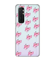 Xiaomi Mi Note 10 LITE Uyumlu Pink Panter Tasarımlı Şeffaf Telefon Kılıfı