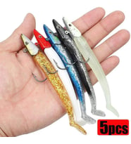 Valkyrie 5 Adet 12cm 20gr Silikon Jig Balık Yem Seti Çipura Levrek Katili Kutulu