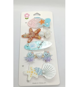 Little Ocean Deniz Temalı 5'li Pens Toka Seti - Ocean Friends