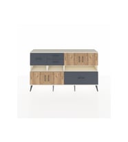 Arges Konsol 5 Raflı 4 Çekmeceli 4 Kapaklı 176x30x99 Aytaşı-Çam/Antrasit