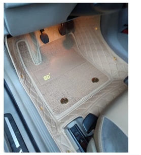 Volvo V40 2005-2011 Arası Araca özel 8d Çift Katmanlı Havuzlu Paspas Takımı (Altın)