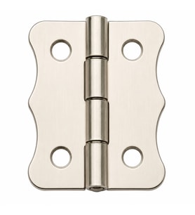 Nikel 100 Adet Papatya Menteşe Düz 40x30 mm - Dekoratif Çerçeve Fener Sandık Kutu Menteşesi