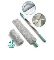 Mikrofiber Girintili Yüzey Dip Köşe Raf Temizleme ve Toz Alma Fırçası