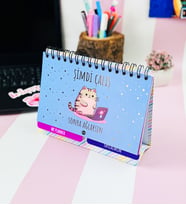 Şimdi Çalış Sonra Ağlarım Tasarımlı Yeni Nesil Masa Üsü Planner 2 Sayfa Sticker