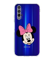 Huawei Honor 20  Kamera korumalı Kapak Minnie Mouse Tasarımlı  Şeffaf Kılıf