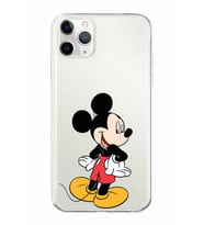 Apple iPhone 11 Pro Uyumlu Kapak Mickey Mouse Tasarımlı Şeffaf Silikon Kılıf