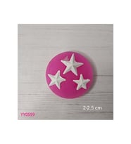 YY0559 Üçlü Yıldız Silikon Kalıp