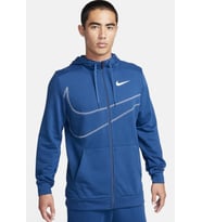 Nike Dri-Fit Fleece Hoodie Full Zip Energy Erkek Mavi Spor Sweatshrit