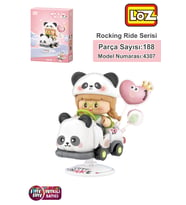 Loz Creative Serisi Sallanan Siyah Beyaz Panda Modeli 188 Parça Oyuncak Yapım Seti FFLZ-4307