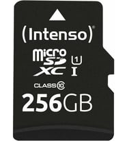 Micro SDXC 256GB Class 10 SD Adaptörü (UHS-I) dahil hafıza kartı