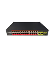 Uranium POE-2421SFP-300W 24 Port PoE + 2 Port Gigabit Uplink + 1 Port SFP Rackmount 300W PoE Swicth