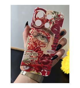 POCO X6 5G Uyumlu Baskılı Şeffaf Telefon Kılıfı