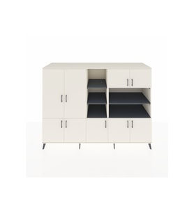 Kronos Dolap 14 Raflı 9 Kapaklı 220x59x163 Aytaşı-Aytaşı/Antrasit