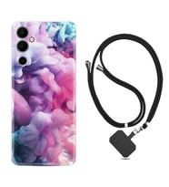 Tecno Pova Neo 2 Kılıf Resimli Boyun Askılı İpli Desenli Silikon Pink Cloud 1305