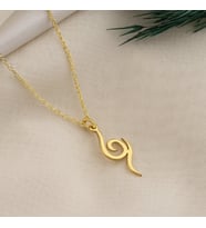DKMN Gümüş Naruto Anbu Sembol Kolye Unisex Anime Gümüş Kolye (Gold)