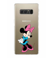 Samsung Galaxy Note 8  Kamera Korumalı Kapak Minnie Mouse Tasarımlı  Şeffaf  Kılıf