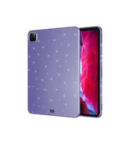 iPad Pro 11 2018 Uyumlu Simli Parlak Görünümlü Zore Tablet Koton Kılıf (Koyu Mor)
