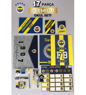 LİSANSLI FENERBAHÇE 17 PARÇA PREMIUM KIRTASİYE SETİ (Krem)