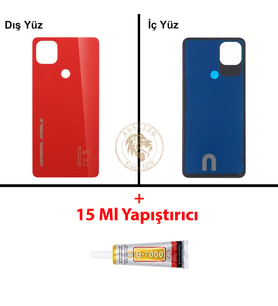 General Mobile Yapıştırıcı Gm 22 Kırmızı Yapıştırıcı B-7000 Yapıştırıcı Arka Kapak Arka Cam Batarya Kapağı Lazer Kesim Kapak Pil Kapağı Back Cover