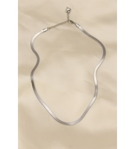 316L Çelik Silver Renk 45 cm İtalyan Zincir Model Kadın Kolye 5886