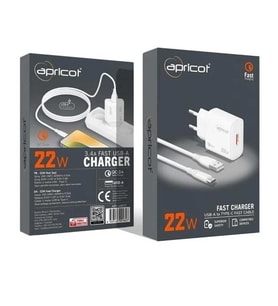 Şarj Adaptörü Kablolu USB-A To Type-C 22W