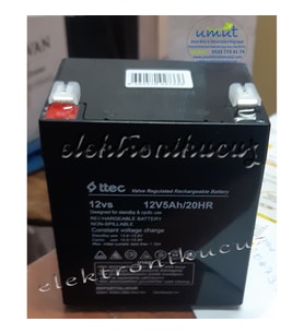 12 Volt 5 Amper 12v 5ah Ups Alarm Kepenk Sensör Aküsü