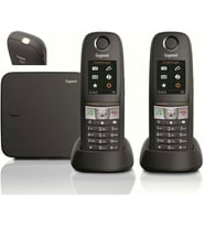 Gigaset E630 Duo (2) iki Ahizeli Dect Telefon (Siyah)