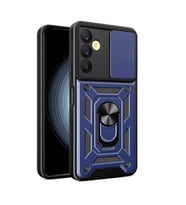 Samsung Galaxy A25 Uyumlu Kılıf Magnetik Standlı Kamera Korumalı Zore Sürgülü Vega Kapak