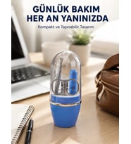 Mavi Kişisel Bakım Seti Cımbız Makas Tırnak Makası ve Törpü