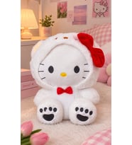 Hello kitty sanrio model ayı kostümlü sevimli 30 cm peluş